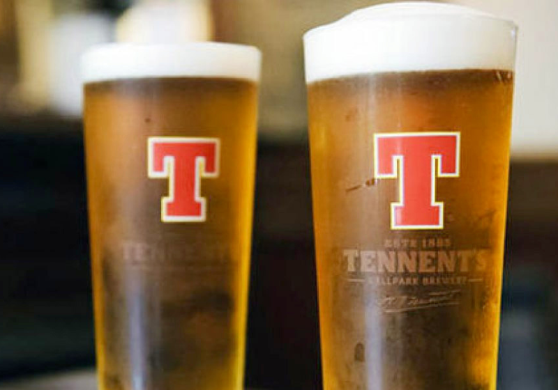 thumbnail image 2 of Unique Tennent's Lager Earrings – Handcrafted Miniature Scottish Beer Pub Dangles 2 of 4